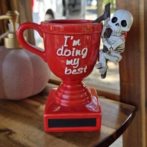 Red Trophy Planter